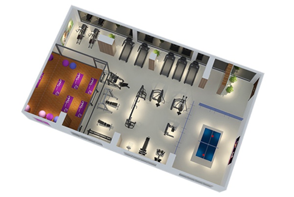 120平方健身房配置方案-广西米兰·(milan)中国健身器材有限公司